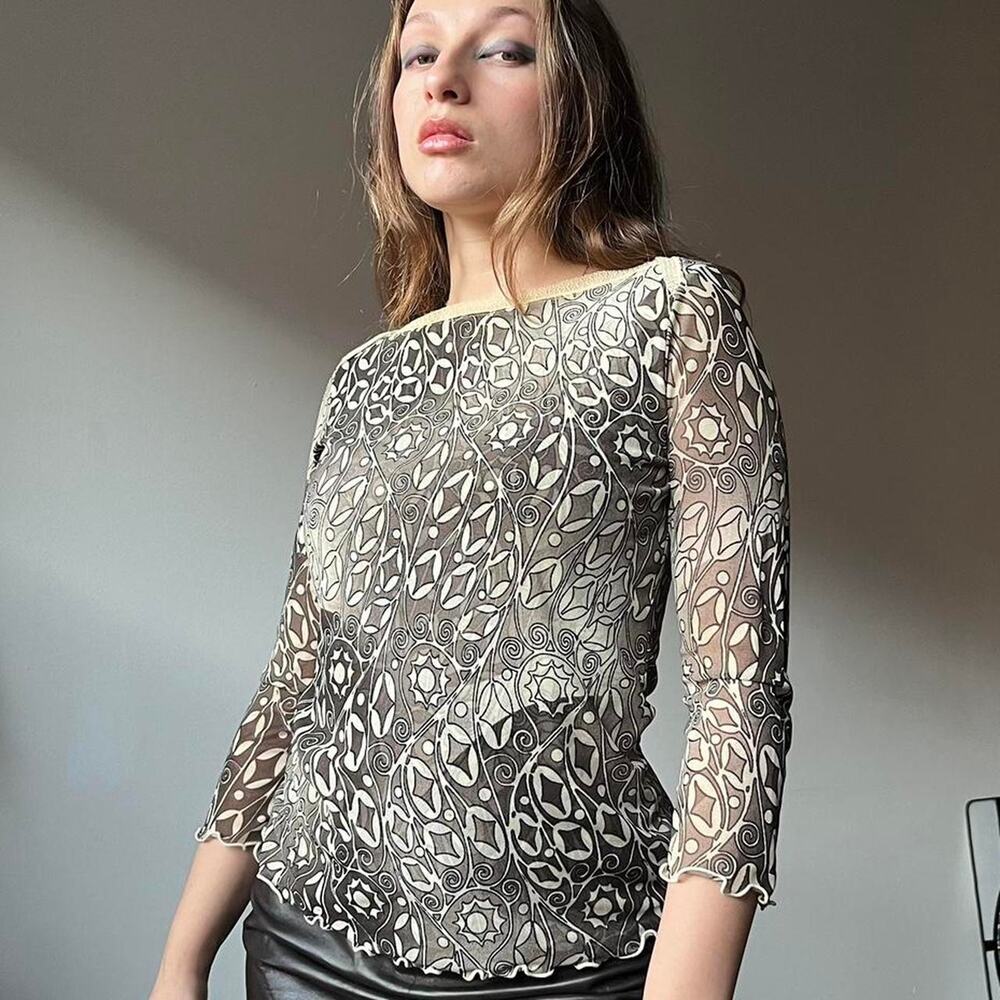 Epic vintage 90s Anac black and white top